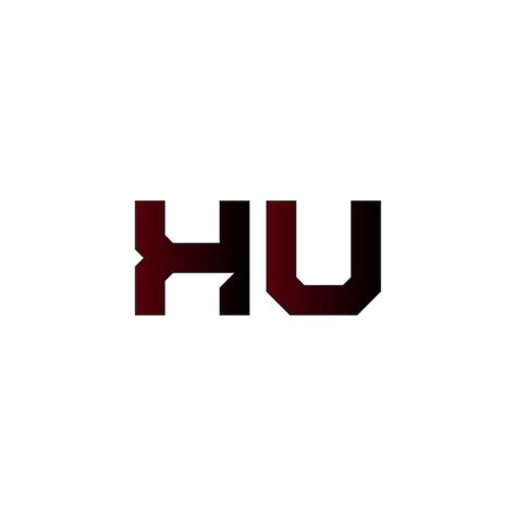 Premium Vector Hu Logo Design