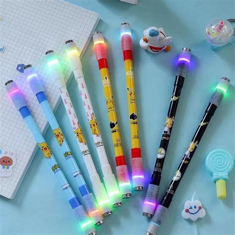 Jual Spinning Pen Led Karakter Pulpen Putar Led Anti Stress Shopee