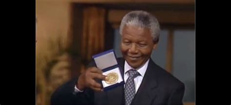 Video As Recibi Nelson Mandela El Premio Nobel De La Paz En