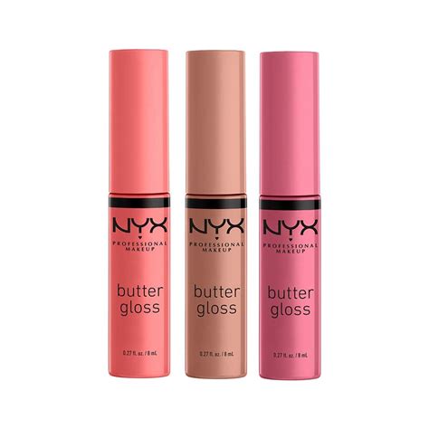 Nyx Professional Makeup Butter Gloss Pack Of 3