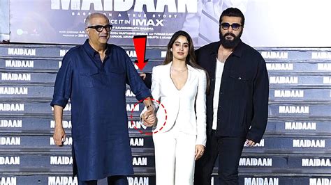 Janhvi Kapoor Arjun Kapoor And Boney Kapoor Visuals At Special