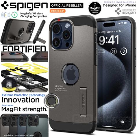 Spigen Tough Armor Magfit Magsafe Compatible Case For Iphone 15 Pro Max