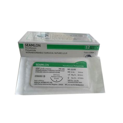 Seamlon Monofilament Polyamide Surgical Sutures At Rs Dozen Non