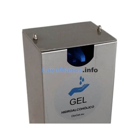 Dispensador De Gel Hidroalcoh Lico Acero Inoxidable Accionamiento