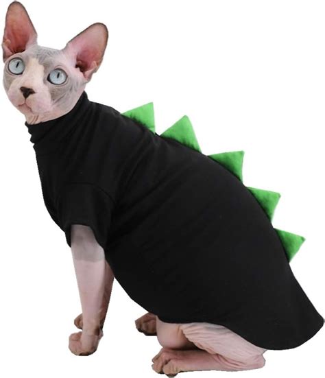 Amazon Dinosaur Design Sphynx Hairless Cat Clothes Cute