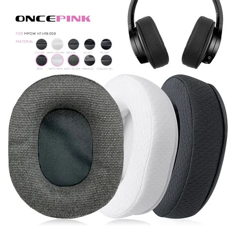 Oncepink Replacement Ear Pads For MPOW H7 H19 059 Headphone Thicken