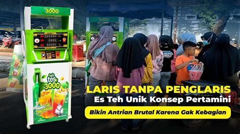 ES TEH PERTAMINI IDE JUALAN UNIK BIKIN ANTRI PEMBELI OMSET 1 JUTA