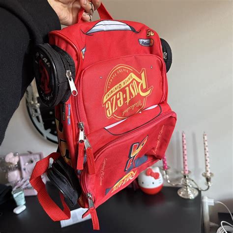 Lightning Mcqueen Backpack Backpack Disney Kachow Depop