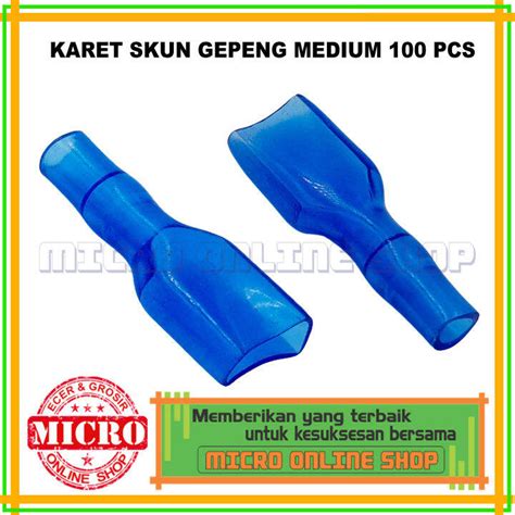 PAKET 100 PCS Karet Skun Gepeng Ukuran Medium Karet Skun Tanggung