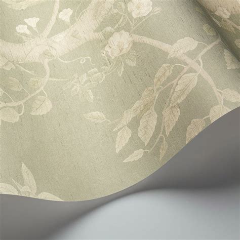 Seasonal Woods Sage Silk tapet från Cole Son CS560 05 Fraktfritt