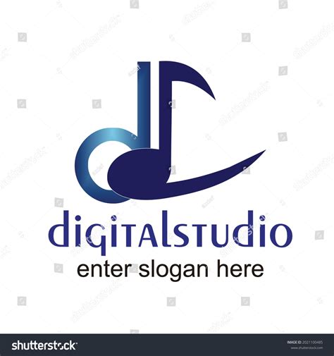 Digital Music Note Logo Logos Music 库存矢量图（免版税）2021100485 Shutterstock