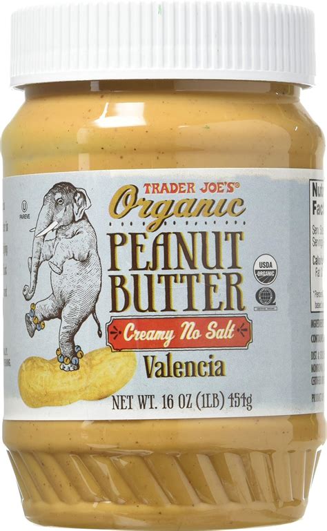 Amazon Trader Joe S Organic Peanut Butter Crunchy And Unsalted