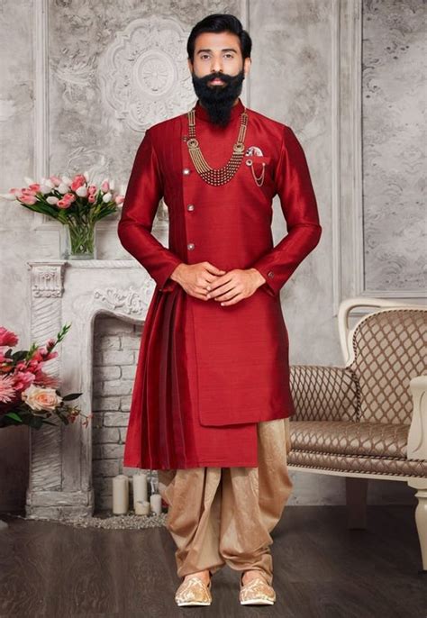 Indian Designer Jodhpuri Suit Royal Sherwani For Groom Men Etsy