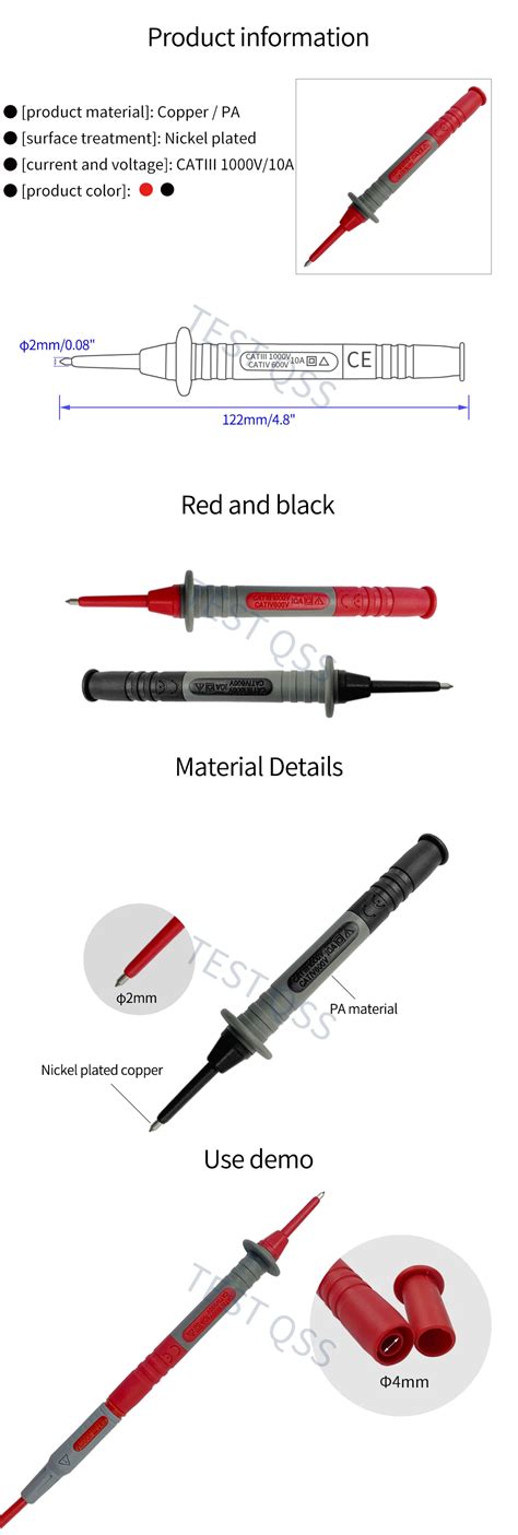 Multimetre C Aiguille De Test Multim Tre Sonde Lectricien En