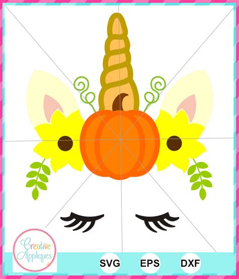 Pumpkin With Bow SVG DXF EPS Creative Appliques