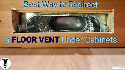 Redirect Vents Under Cabinet Using Toe Ductor Kit YouTube