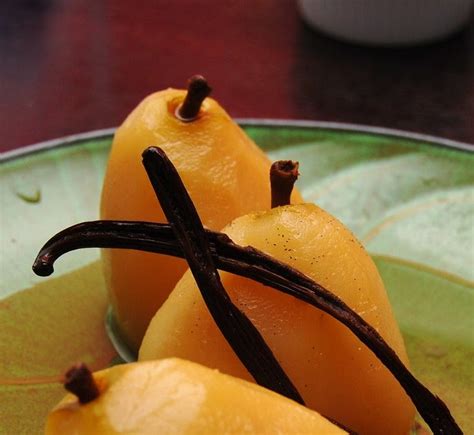 Star Anise And Vanilla Bean Poached Pears Always Order Dessert