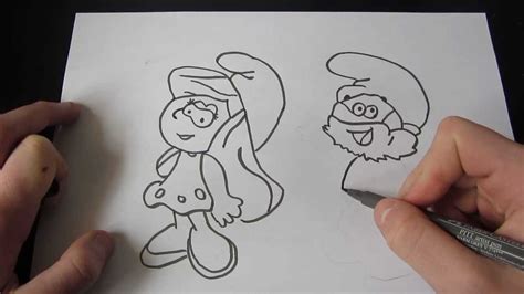 How To Draw The Smurfs Youtube