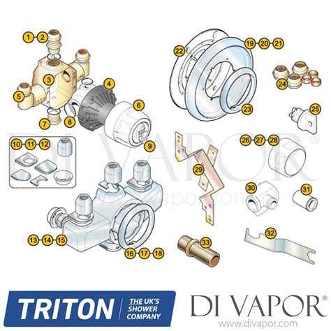 Triton Combi Hp Shower Spare Parts Tr Dv 496