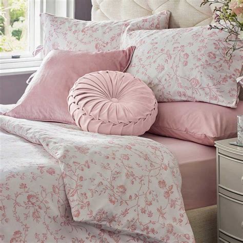 Laura Ashley Aria Blush Bed Linen Closs And Hamblin