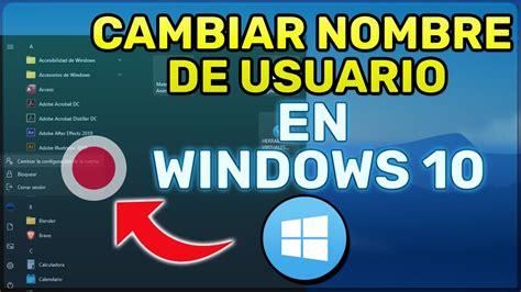 CÓmo Cambiar Nombre De Usuario En Windows 10 2022 Youtube