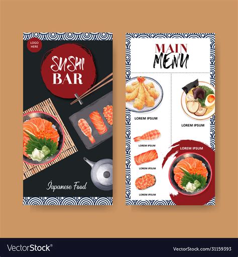 Sushi Menus Designed Well