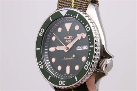 Seiko - Seiko 5 - No Reserve Price - SRPD63K Green Dial Automatic ...