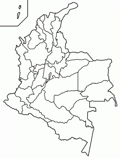 Mapa De Colombia Con Departamentos Y Capitales Descargar E Imprimir Mapas