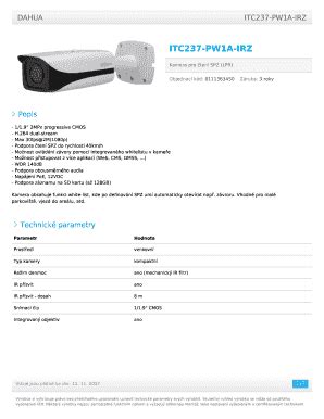 Fillable Online Kamera Pro Ten Spz Lpr Fax Email Print Pdffiller