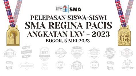 Pelepasan Siswa Siswi Sma Regina Pacis Bogor Angkatan Bogor