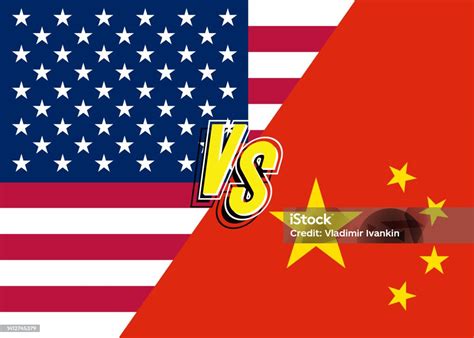 Trade War Concept Usa Vs China Stock Illustration Download Image Now