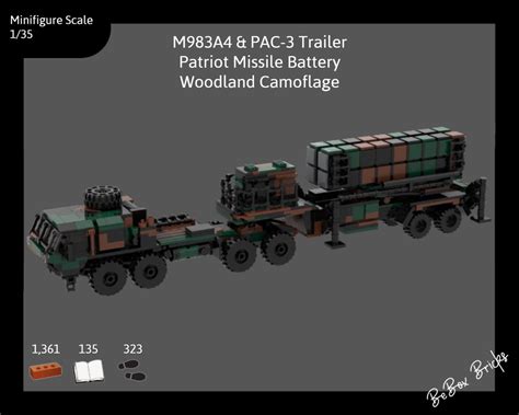 Lego Moc Patriot Missile Battery Woodland Camo By Bebox Rebrickable