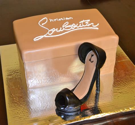 Sweetcakern Christian Louboutin Shoe And Shoebox Cake