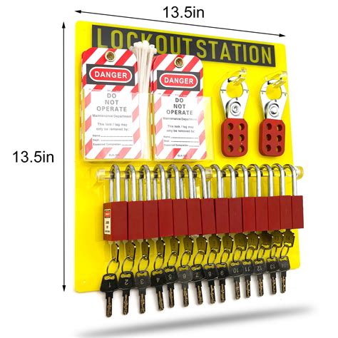 Snapklik Safby Lockout Tagout Station Board Metal Kit