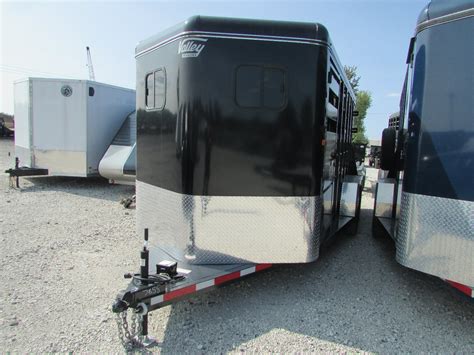 Used 2024 Valley Trailers 3 Horse Stock Trailer Stock Stock Combo