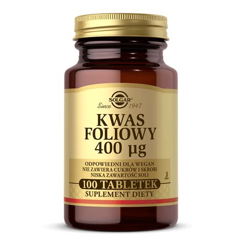 SOLGAR Kwas Foliowy 400 Mcg 100 Tab