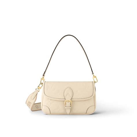 Louis Vuitton Diane Shoulder Bag In Monogram Leather M46388 Cream Beige