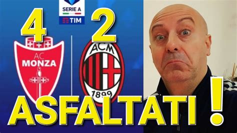 MONZA MILAN 4 2 GOL In LIVE Di BONDO E COLOMBO PIOLI Sovrastato