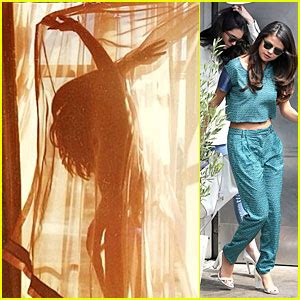 Selena Gomez Appears To Be Naked Under A Curtain See The Sexy Pic