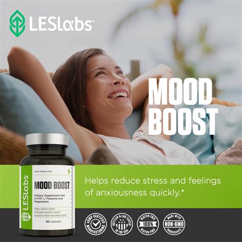 Les Labs Mood Boost Capsules Stress Relief Mood Support Deep