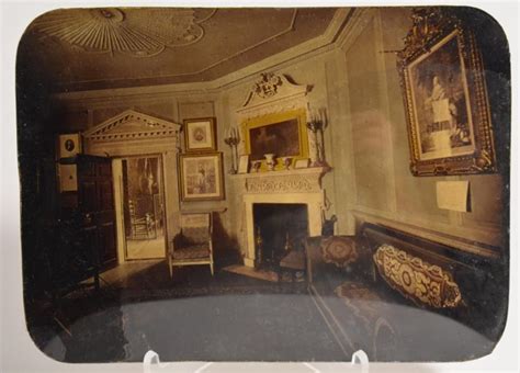 Two 19th century Mount Vernon Interior Photos Mounted on Pla