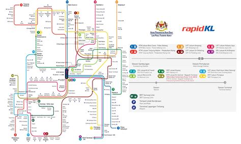 Kuala Lumpur Rapid Rail BRT Sunway Line Route Map 2024 Stations