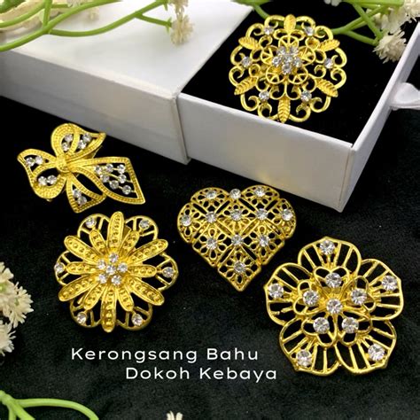 Elegant Brooch Pc Klasik Dokoh Kebaya Tradisi Melayu Saiz Budak