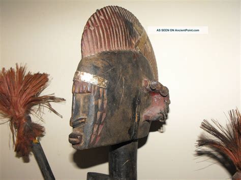 Wood African Fertility Statue Sculpture Figure Carved