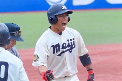 明大が13年連続ドラフト指名 主将の村松開人が中日に2位 大学最長 を継続 Full Count