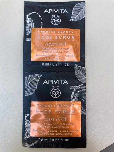 Apivita Express Beauty Face Scrub Apricot 8 Ml INCI Beauty