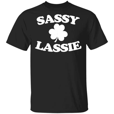 Sassy Lassie Womens St Patricks Day T Shirt Saint Paddys Patricks