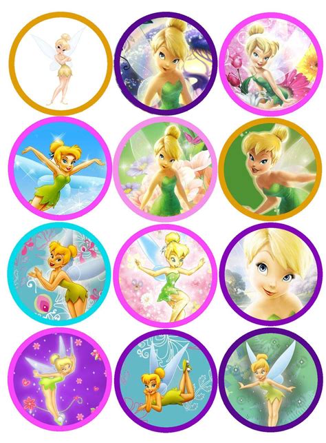 Tinkerbell Cupcake Toppers Printable Tinkerbell Cupcake Toppers