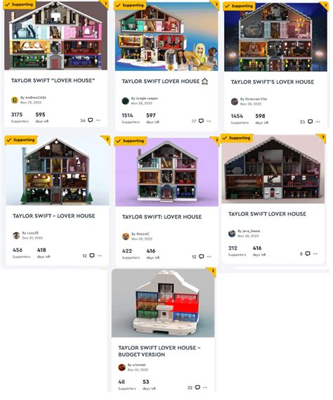 Taylor Swift Lover House LEGO designs that need support on LEGO IDEAS : r/TaylorSwift