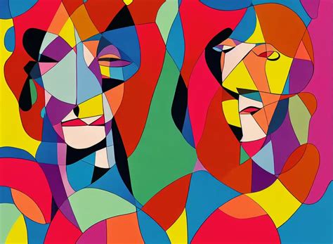 Graphic Design Of A Woman By Milton Glaser Vibrant Stable Diffusion